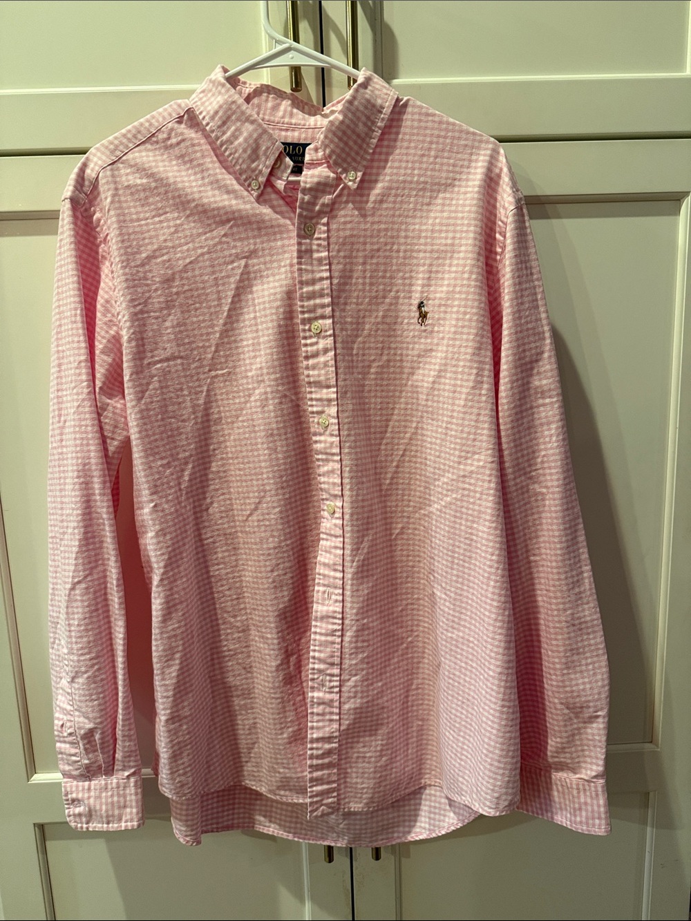 Polo by Ralph Lauren Light Pink Gingham Button-Down Shirt